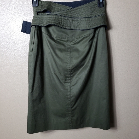 Escada Wrap A Round Belt Pencil Skirt-Size 10/38 - Picture 5 of 11